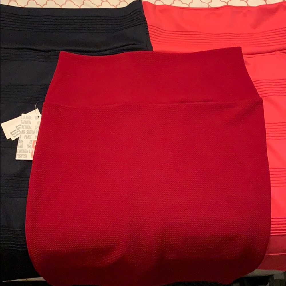 3 LulaRoe pencil skirts